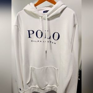 Polo by Ralph Lauren White Hooded Sweatshirt Men XXL